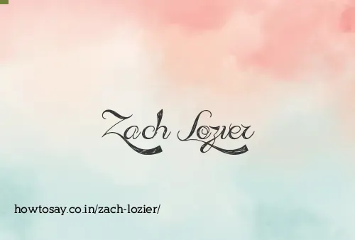 Zach Lozier