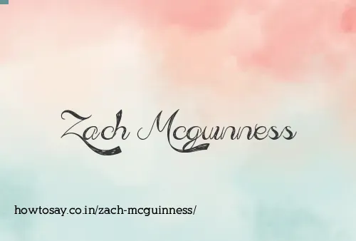 Zach Mcguinness