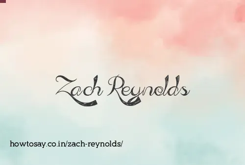 Zach Reynolds