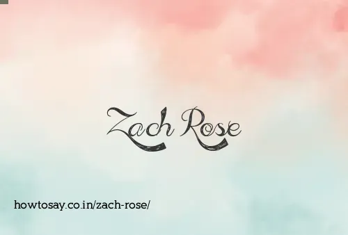 Zach Rose