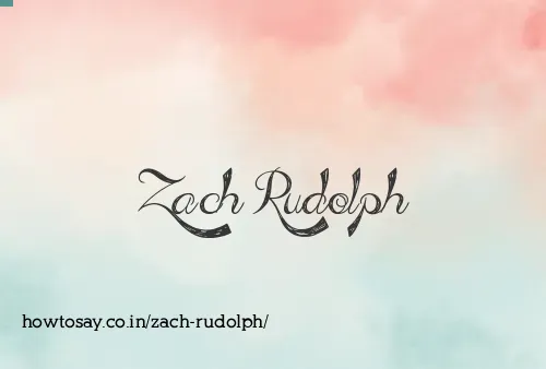 Zach Rudolph