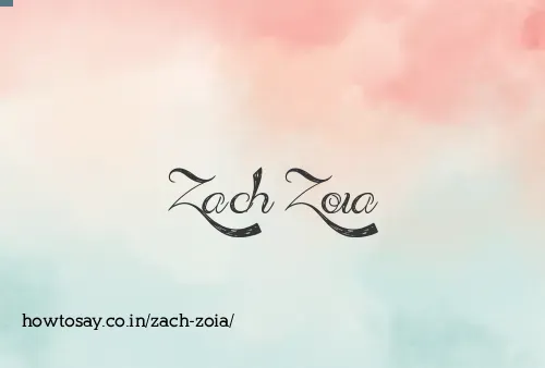 Zach Zoia