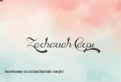 Zachariah Carpi