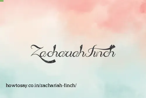Zachariah Finch