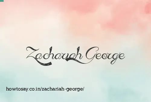 Zachariah George
