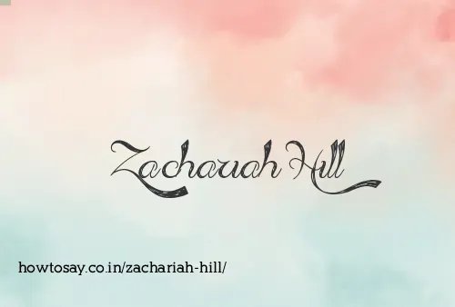 Zachariah Hill