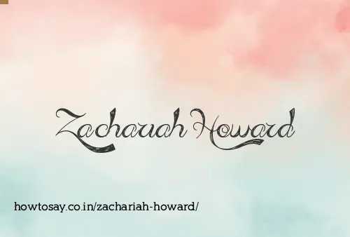 Zachariah Howard