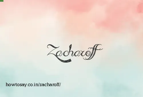 Zacharoff