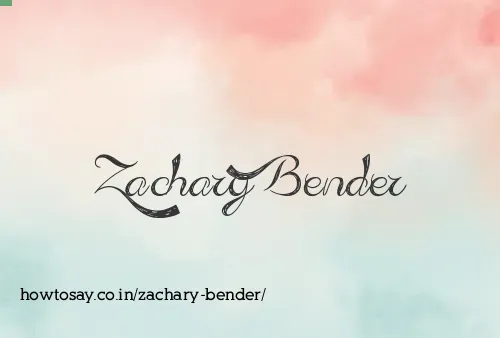 Zachary Bender