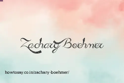 Zachary Boehmer