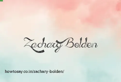 Zachary Bolden