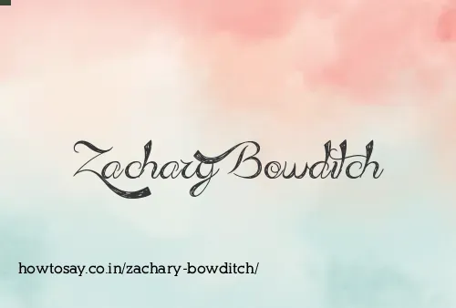 Zachary Bowditch