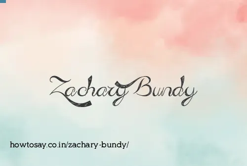 Zachary Bundy