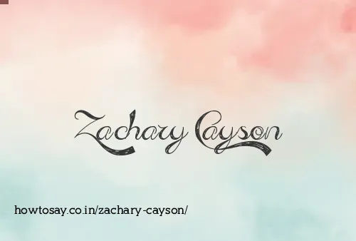 Zachary Cayson