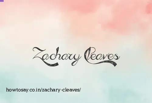 Zachary Cleaves