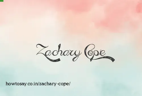 Zachary Cope