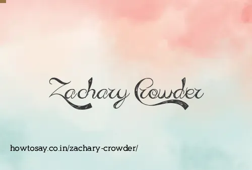 Zachary Crowder