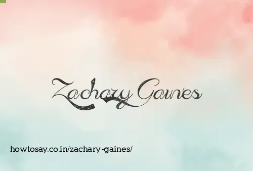 Zachary Gaines