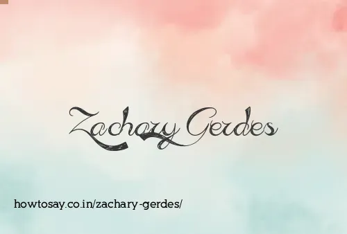 Zachary Gerdes