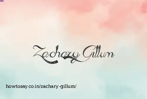 Zachary Gillum
