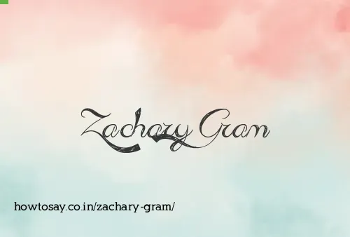 Zachary Gram