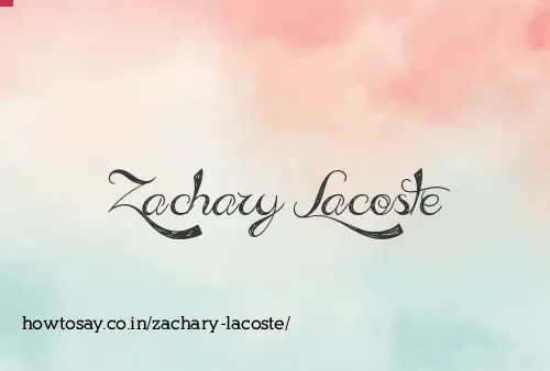 Zachary Lacoste