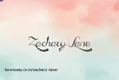 Zachary Lane
