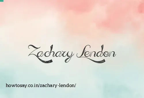 Zachary Lendon