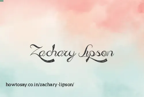 Zachary Lipson