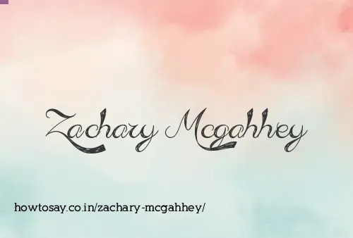 Zachary Mcgahhey