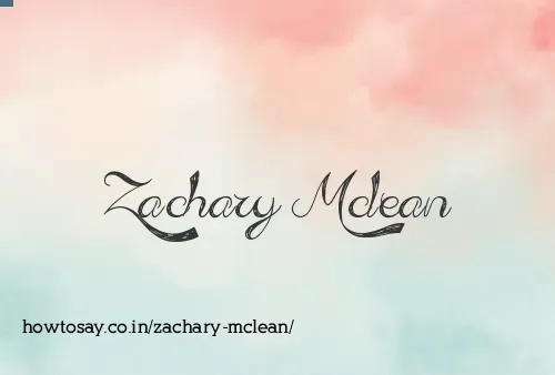 Zachary Mclean