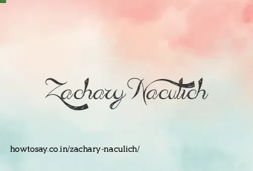 Zachary Naculich
