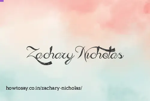 Zachary Nicholas