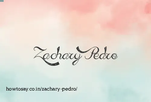 Zachary Pedro
