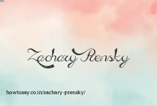 Zachary Prensky