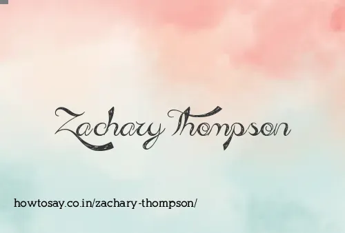 Zachary Thompson