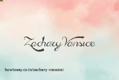 Zachary Vansice