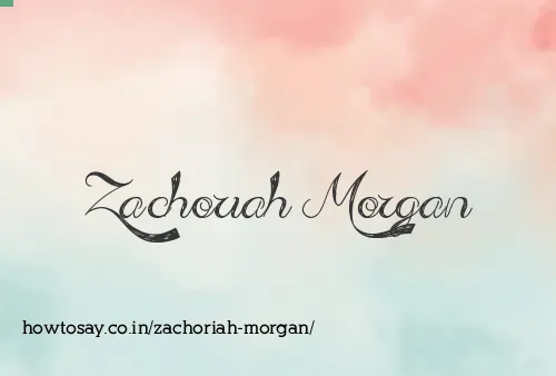 Zachoriah Morgan