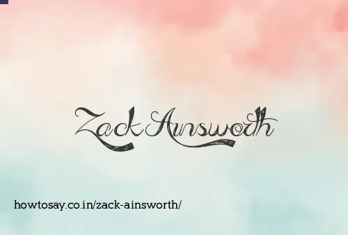 Zack Ainsworth