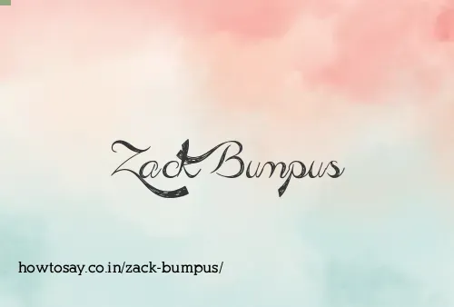 Zack Bumpus