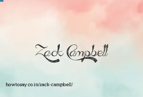 Zack Campbell