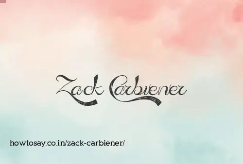 Zack Carbiener
