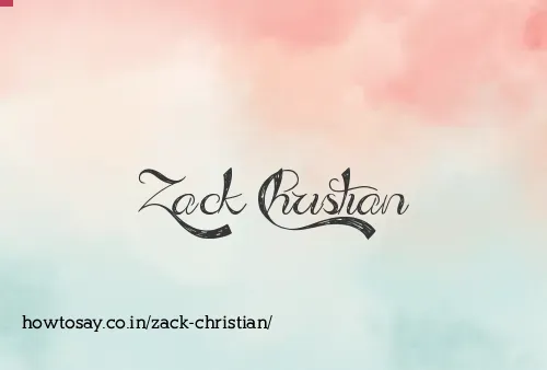 Zack Christian