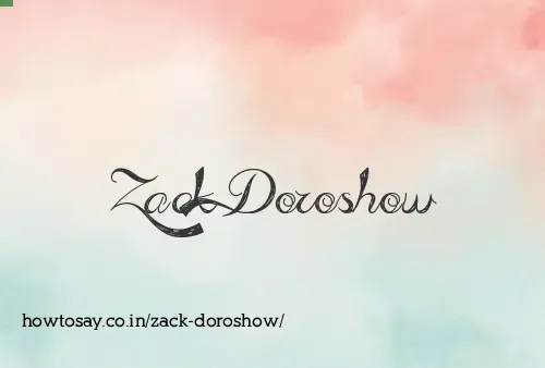 Zack Doroshow