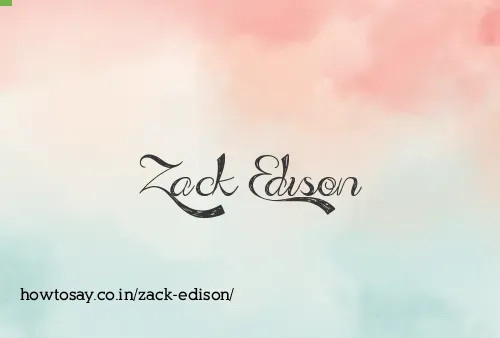 Zack Edison