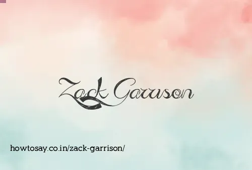 Zack Garrison