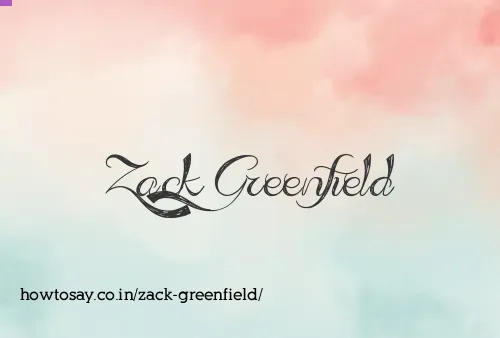 Zack Greenfield