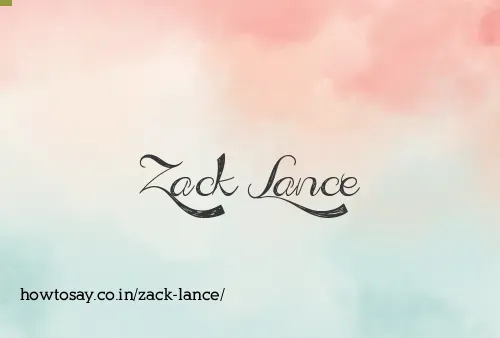 Zack Lance