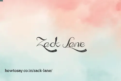 Zack Lane