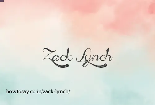 Zack Lynch
